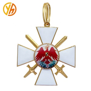 Huy chương kim loại với ruy băng - Product Image 2