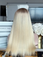 Peluca Kosher SHY con Encaje Superior, Cabello Virgen Chino, Cuero Cabelludo Realista, Raya Media, Nudos Invisibles para Proveedores de Salones