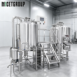 Sistema de Microcervecería de Acero Inoxidable de 500L, Equipo para Elaboración de Cerveza Artesanal con Recipiente a Presión para Restaurantes - Product Image 1