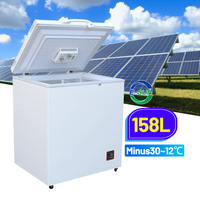 Солнечный холодильник-морозильник ESUN 108L 158L DC 12V 24V с литиевой батареей, энергосберегающий, для домашнего использования