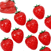 Jouet tendance extensible en forme de fraise, souple, à tirer et à presser, anti-stress, sensoriel, fantaisie, pour enfants, idéal pour les fêtes