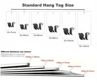 Étiquettes volantes personnalisées pour vêtements, étiquettes en papier doré et crème avec cordon pour l'image de marque des vêtements