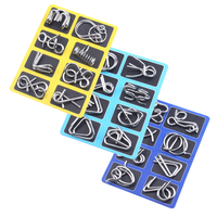 Test de QI, jeu d'esprit, puzzles en spirale en fil métallique élégants, autres matériaux, traitement de surface en zinc, tour de magie