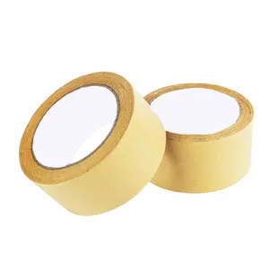 Water Activated Fiber Reinforced Kraft Tape For Heavy Duty Packaging Eco-friendly Biodegradable Gummed Paper Tape