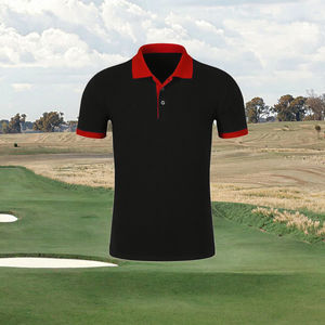 Chemise à polos en coton polyester de haute qualité pour hommes T-shirt brodé anti-rides tissu tricoté pour T-Shirt polo - Product Image 4