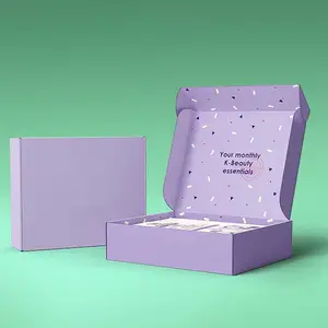 टी शर्ट पैकेजिंग बक्से छोटे चमकदार कागज पैकेज कस्टम नालीदार गुना कागज बॉक्स