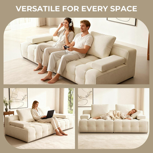 Sofá Seccional Cuadrado de Estilo Masculino Moderno, de Tres Plazas, Inflable, Comprimido al Vacío con Embalaje de Volumen Reducido - Product Image 6