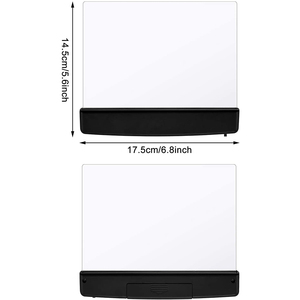 Lampada da Lettura a LED Creativa Portatile con Clip per Interni, Luce Notturna da Viaggio per Dormitorio, Nera, con Batteria AAA per la Protezione degli Occhi - Product Image 4