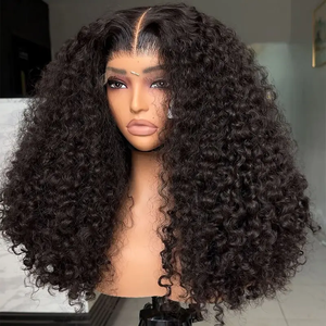 Perruque de Cheveux Humains 100% Vierges Birmans Bruts Alignés aux Cuticules, Ondulés Profonds, Longs et Bouclés, avec Lace Frontale HD - Product Image 6