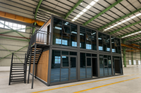 Contenedor de Oficina Prefabricado de 20 pies y 40 pies Directo de Fábrica, Oficina Modular Portátil para Obras de Construcción, Edificio Temporal Personalizado