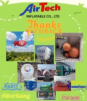 Globo Inflable Gigante de Helio con Ventilador Incorporado, Impermeable, con Logotipo/LED Personalizado para Publicidad Exterior y Desfiles - Forma de Esfera/Globo