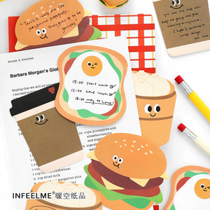 INFEELME Happy Packing <b>Sticky</b> <b>Notes</b> 30 Pieces Cute Food Design For Students And Office Use - Product Image 2