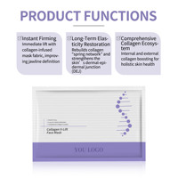 Masque facial au collagène recombinant de type III XVII du fabricant OEM, technologie de support nano-flexible pour la conception de réseau de collagène 5C