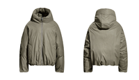 Veste bomber chaude en coton épais surdimensionnée à fermeture éclair, personnalisée par le fabricant, pour l'hiver