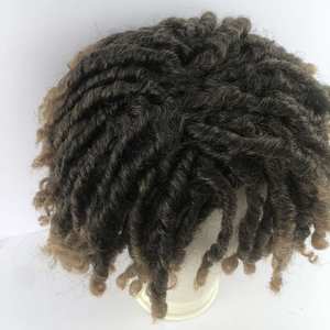 All'ingrosso sintetico Afro crespo riccio 12 pollici <span class=keywords><strong>parrucca</strong></span> colorata <span class=keywords><strong>parrucca</strong></span> Afro Twist capelli sintetici <span class=keywords><strong>parrucca</strong></span> per <span class=keywords><strong>uomo</strong></span> nero - Product Image 2