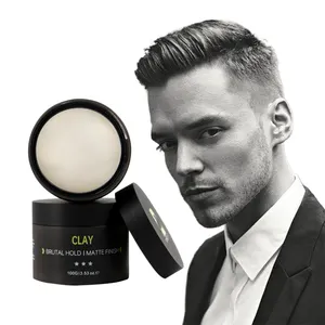 Men Hair Styling Cream Organic Matte Paste Wax Clay Matte Pomade Private Label 1 Set Hair Clay Hair Pomade