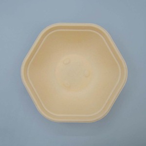 34oz microwavable phân hủy sinh học bột giấy mía dùng một lần để đi Poke salad hình lục giác bã mía bát - Product Image 4