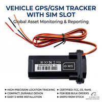 Rastreador GPS para Motocicleta 2G IP67, Sistema de Navegación a Prueba de Agua, Dispositivo de Rastreo GPS para Automóvil, Ubicación en Tiempo Real, Antirrobo