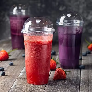 107mm calibre PET vidrio gran bebida fría desechable transparente 32 oz vasos de plástico con tapas - Product Image 6