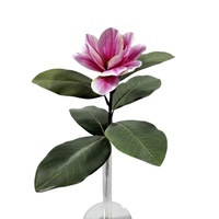 Bunga Magnolia Kuning 51 Cm, Simulasi Berkualitas Tinggi, Lembut, untuk Dekorasi Taman dan Rumah