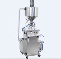 Machine de remplissage de pâte à haute viscosité d'usine bâton de cire de cheveux de remplissage à température constante avec trémie 40L
