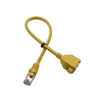 Câble de raccordement Ethernet blindé RJ45 CAT7, à 8 conducteurs torsadés, avec connecteurs mâle/femelle pour extension LAN