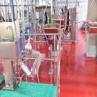 Économie de main-d 'œuvre équipement d'abattoir mouton avec couteau d'abattage mouton pour usine de transformation de la viande
