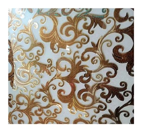 Fleur décorative en verre de titane acide UV Ice Factory Price 3.8mm 4mm Frosted Eteched Silver and Golden Rectangle Flat Solid - Product Image 3