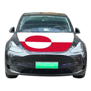 Housse de capot de voiture personnalisée avec drapeau du Groenland, 120x150cm, <span class=keywords><strong>en</strong></span> Spandex, protection moteur, vente <span class=keywords><strong>en</strong></span> gros, décoration pour la Journée Nationale, résistante au froid - Product Image 3