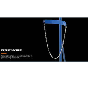 Tek ve çift çelik gaz silindiri arabaları oksijen tüpü arabası el kamyon - Product Image 3