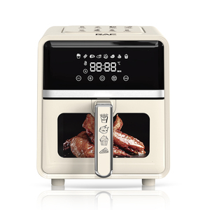Friggitrice ad Aria RAF R.5390 5.0L 1400W con Finestra di Visualizzazione Elettronica, Pannello Icone Cibo, da 80 a 200°C, 60 Minuti, Flusso d'Aria a 360°, per Uso Domestico - Product Image 1