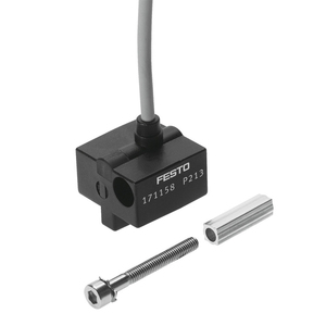 FESTO SMEO สวิตช์แม่เหล็กสำหรับกระบอกสูบ 12‑27VDC แรงดันไฟฟ้าในการทำงาน ไฟแสดงสถานะ LED สำหรับการตรวจสอบระบบลม - Product Image 2