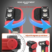 Nouvelle lampe d'urgence magnétique réglable 2026 pour atelier, lampe torche d'inspection multifonction pour réparation automobile