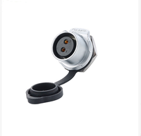 Connecteur circulaire multipolaire R2T LP20 à sertir, type PA66 noir, indice de protection IP67/IP68, 10A 250V 500V pour alimentation et signal étanches
