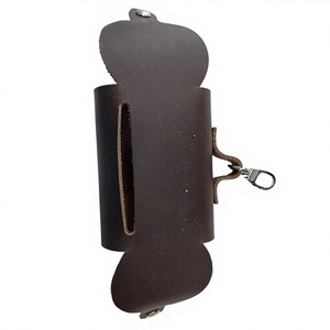 Pochette Distributrice de Sacs à Crottes de Chien en Cuir Véritable de Luxe, Portable, pour Extérieur, Porte-Sacs à Crottes en Cuir Véritable - Product Image 2