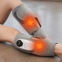 Maijing OEM Masseur de mollets sans fil à compression d'air avec chaleur, vibrations et contrôle de la minuterie, appareil rechargeable pour la circulation des jambes