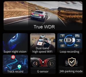 Nhà máy trực tiếp 3chs thực 4k ẩn Dashcam với 3.16 ''ips màn hình, Sony Starvis imx415, 3840*2160P tại 30fps, phần cứng WDR - Product Image 6