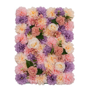 שורה רוז המרכזי חתונה שלב הרצפה שורה של פרחים רקע קשת מלאכותית - Product Image 2