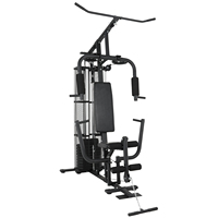 Appareil de musculation multifonctionnel individuel pour intérieur, équipement de fitness à domicile, pile de poids de 45 kg, design compact en métal