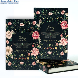 Cuaderno <span class=keywords><strong>de</strong></span> Tapa Dura con Estampado Floral Botánico A5 Personalizado para Mujeres, con Papel Reciclado e Impresión con Tinta <span class=keywords><strong>de</strong></span> Soya, para Branding y Mindfulness - Product Image 5
