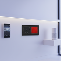 Prise murale électrique industrielle en aluminium, modèle britannique, à vente chaude du fabricant, autobloquante, ignifuge, IP22