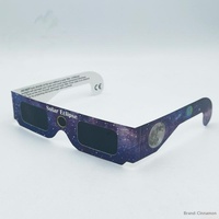 Lunettes d'observation de l'éclipse solaire totale du 2024 pour l'Amérique du Nord, avec monture en papier imprimé couleur neutre, pour l'éclipse solaire totale diurne aux États-Unis