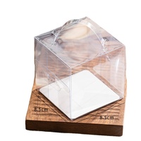 ZNBB009 Boîte d'emballage en plastique PP transparente de qualité alimentaire pour petits gâteaux et desserts, avec impression personnalisable