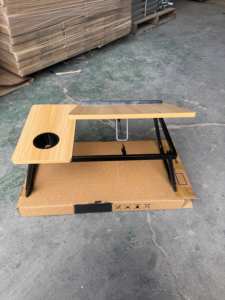 Bureau d'ordinateur portable réglable en hauteur avec porte-gobelet plateau de petit déjeuner <span class=keywords><strong>Table</strong></span> canapé-lit travail <span class=keywords><strong>Table</strong></span> <span class=keywords><strong>pliante</strong></span> Portable - Product Image 4