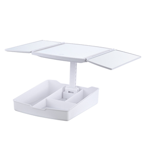 ثلاثة ألوان للاختيار منها، مرآة مكياج صغيرة قابلة للطي مع صندوق تخزين للمكياج - Product Image 2