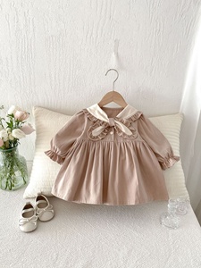 2026 ชุดเดรสฤดูใบไม้ผลิสำหรับเด็กผู้หญิง ชุดเดรสแฟชั่นสไตล์ป่า ชุดเดรสเจ้าหญิงแขนยาวคอปกสไตล์อะคาเดมี่สำหรับเด็กผู้หญิง - Product Image 1