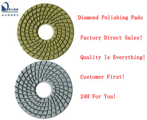 Tampons de polissage diamant de 10 pouces pour sol en quartz de marbre de granit Utilisation humide Tampons de polissage diamant de 250mm - Product Image 5