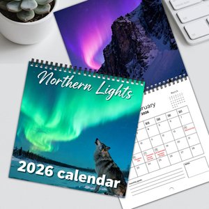 Chất Lượng Cao 2026 Giấy Xoắn Ốc Tường Lịch Với Khối Lớn Phía Bắc Đèn 2026 Treo Lịch Cho Bàn Kế Hoạch Sử Dụng - Product Image 4