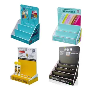 Advertising Pop PVC Foam Cardboard Display Unit Box Carton Small Counter Table Top Display Stand