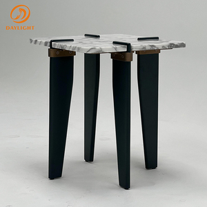 โต๊ะกาแฟ/<span class=keywords><strong>ชา</strong></span>หินอ่อนคาร์ราร่าสี<span class=keywords><strong>ขาว</strong></span>ทองขนาดใหญ่ สไตล์หรูหราทันสมัย สำหรับห้องนั่งเล่น ห้องรับประทานอาหาร ห้องน้ำ วิลล่ากลางแจ้ง - Product Image 1